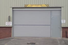 insulated shutters in warehouse